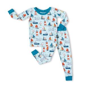 Little Sleepies Set Sail Fitted 2-piece Pajamas Set size 2T